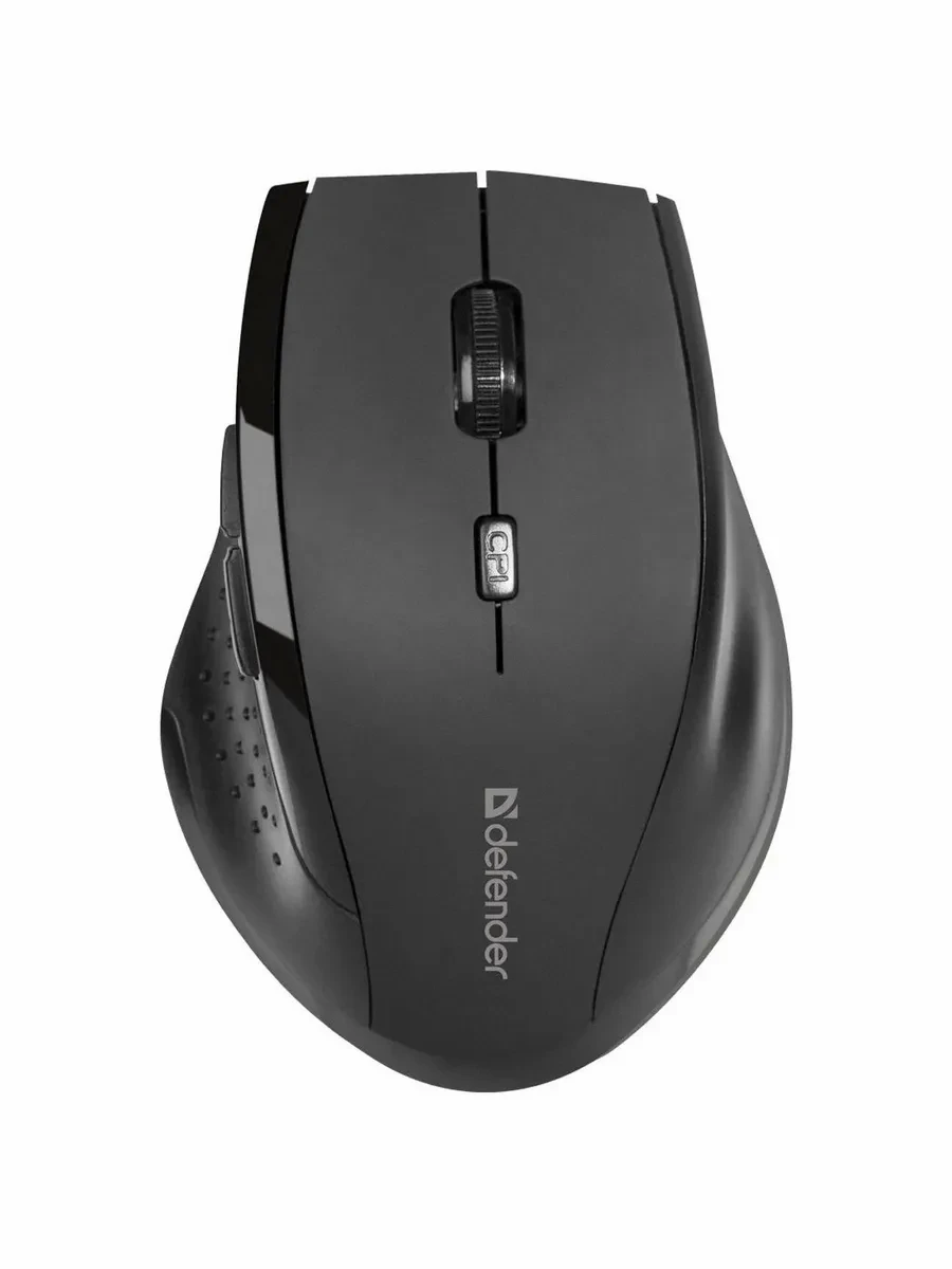 Мышь Defender Accura MM-365, Black, Wireless, Optical, 1600dpi, 2 x AAA, USB — 2