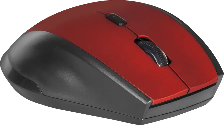 Мышь Defender Accura MM-365, Red, Wireless, Optical, 1600dpi, 2 x AAA, USB