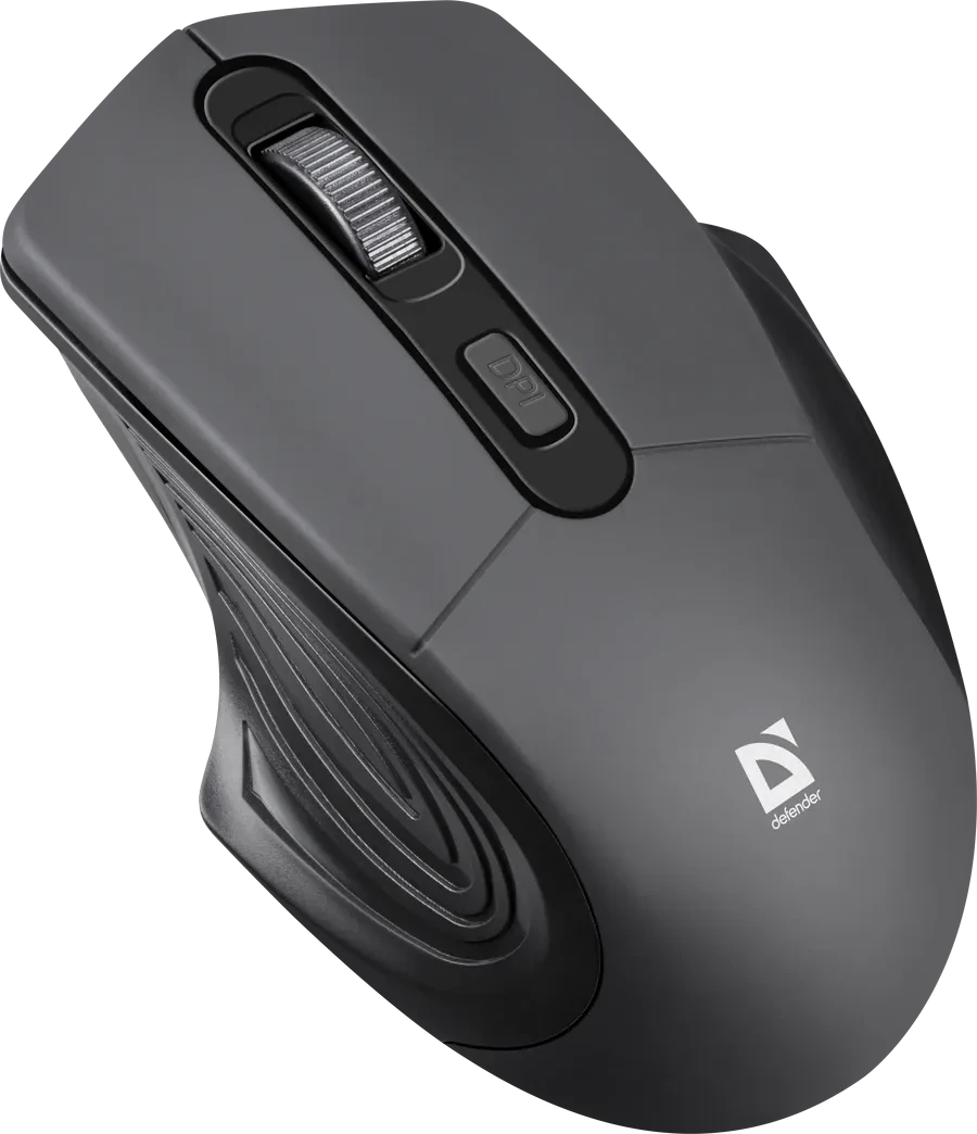 Мышь Defender Datum MB-345, Black, Wireless, Optical, 1600dpi, 2 x AAA, USB — 4