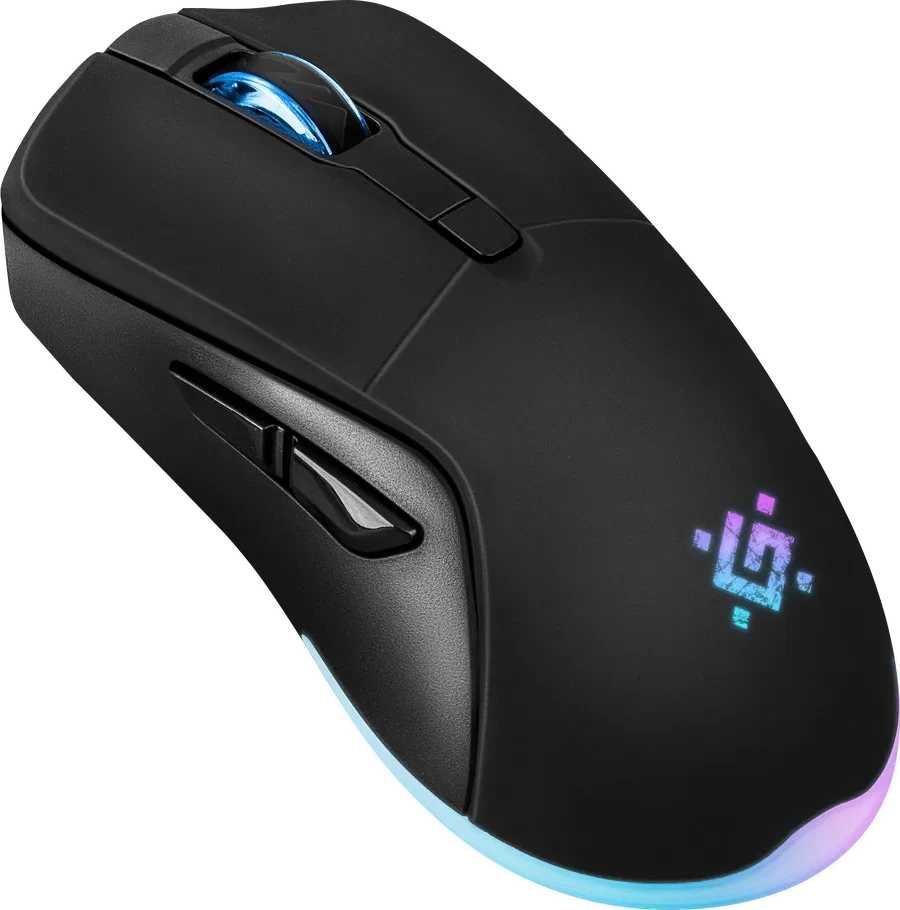 Мышь Defender Demon GM-534, игровая, беспроводная 2.4 ГГц, оптическая, 3200 dpi, RGB, чёрная — 5