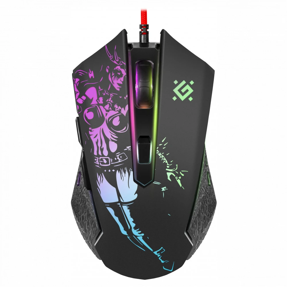 Мышь Defender Sin'Sister GM-933Black, Wired, Gaming, Optical, 7200dpi, Backlight, USB + коврик — 5