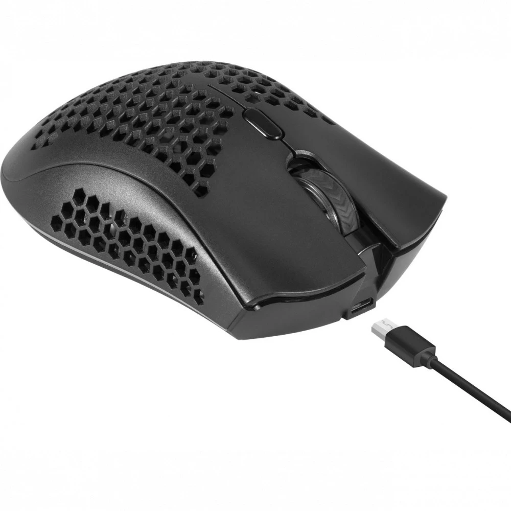 Мышь Defender Warlock GM-709L, Black, Wireless, Gaming, Optical, 2400dpi, 400mAh, RGB backlight, USB — 2