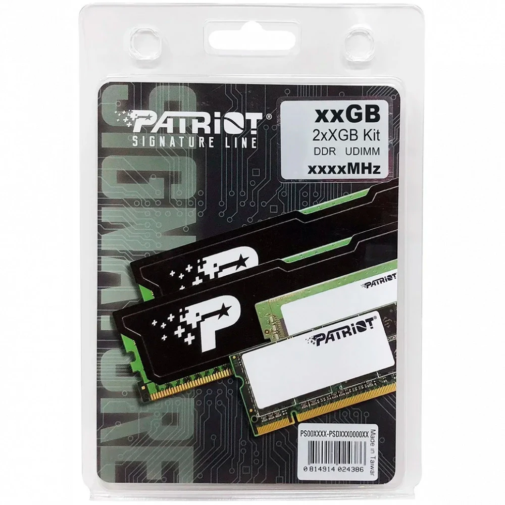 Модуль памяти Patriot Signature, PSD416G3200K, DDR4, DIMM, 16Gb, KIT, 2x8Gb, 3200Mhz, CL22 — 4