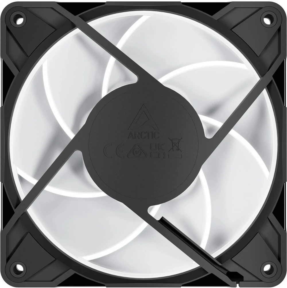 Кулер для корпуса ARCTIC P12 Pro A-RGB (Black), ACFAN00309A, 12cm, 600-3000rpm, 4Pin, Fluid Dyn. — 3