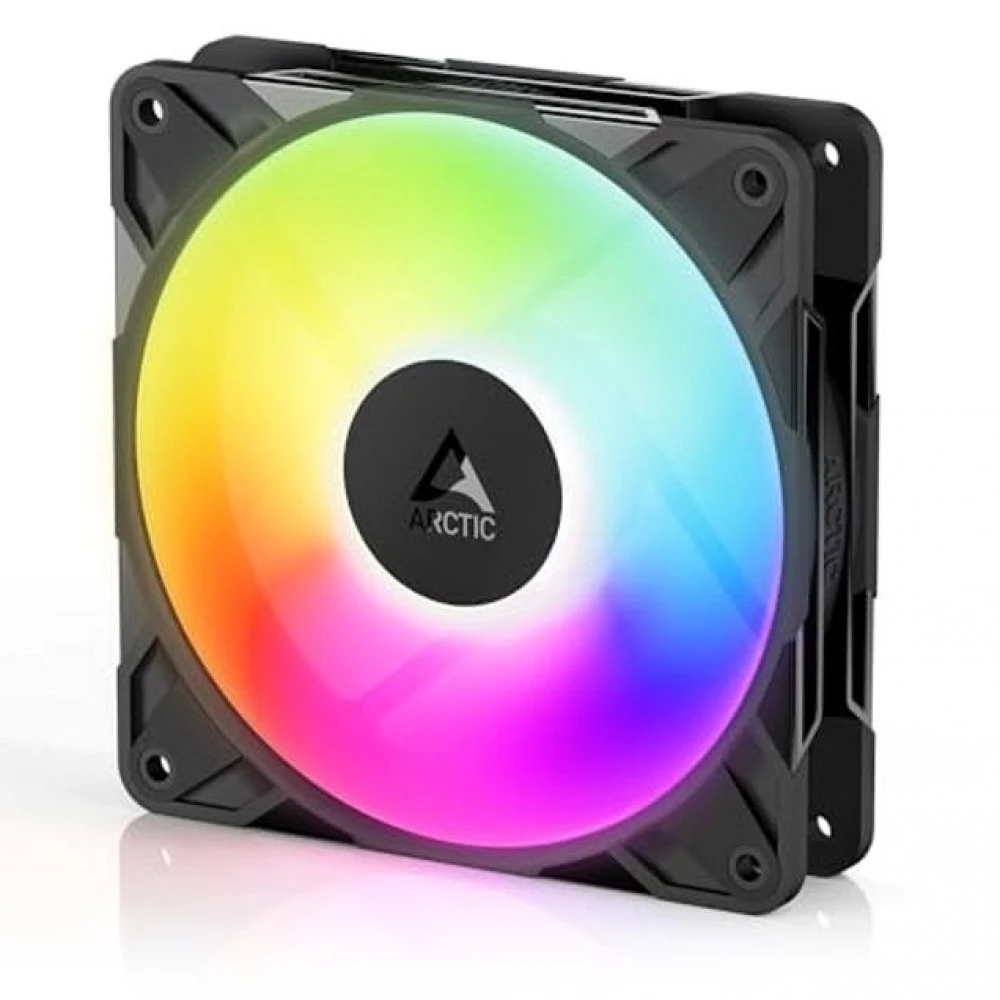 Кулер для корпуса ARCTIC P12 Pro Reverse A-RGB (Black), ACFAN00322A, 12cm, 600-3000rpm, 4Pin, Fluid