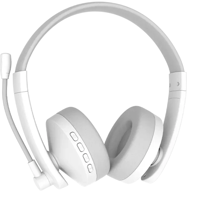Гарнитура Meetion BTH003, беспроводная, 40 мм, 20–20000 Гц, Bluetooth 5.1, белая