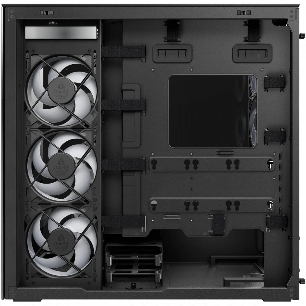 Компьютерный корпус Arctic Xtender Black(Mirror Glass), 5 ARGB FAN, USB-C, 2xUSB-A, E-ATX — 4