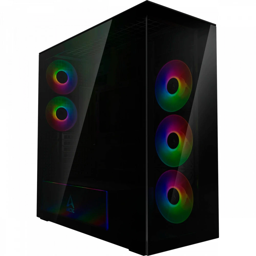 Компьютерный корпус Arctic Xtender Black(Tinted Glass), 5 ARGB FAN, USB-C, 2xUSB-A, E-ATX