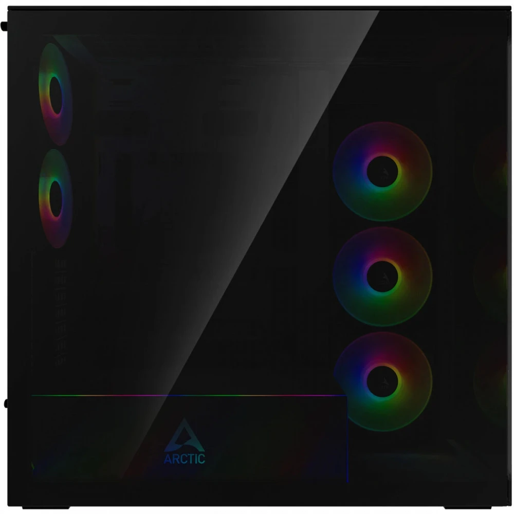 Компьютерный корпус Arctic Xtender Black(Tinted Glass), 5 ARGB FAN, USB-C, 2xUSB-A, E-ATX — 3