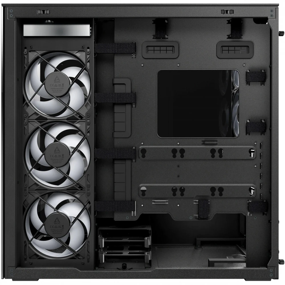 Компьютерный корпус Arctic Xtender Black(Tinted Glass), 5 ARGB FAN, USB-C, 2xUSB-A, E-ATX — 4