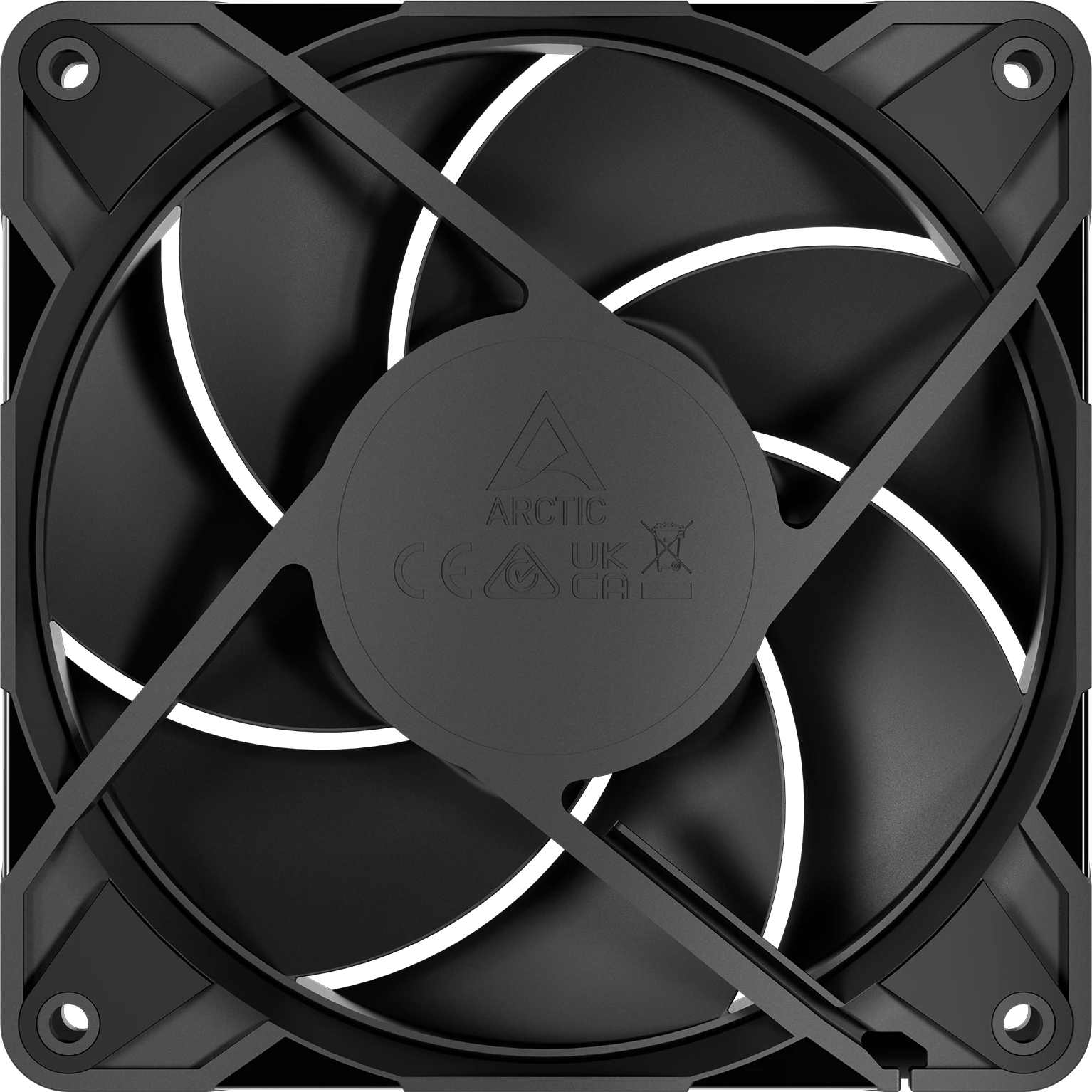 Кулер для корпуса ARCTIC P12 Pro PST LN (Black), ACFAN00343A, 12cm, PWM 600-3000rpm, 4Pin, Fluid — 2