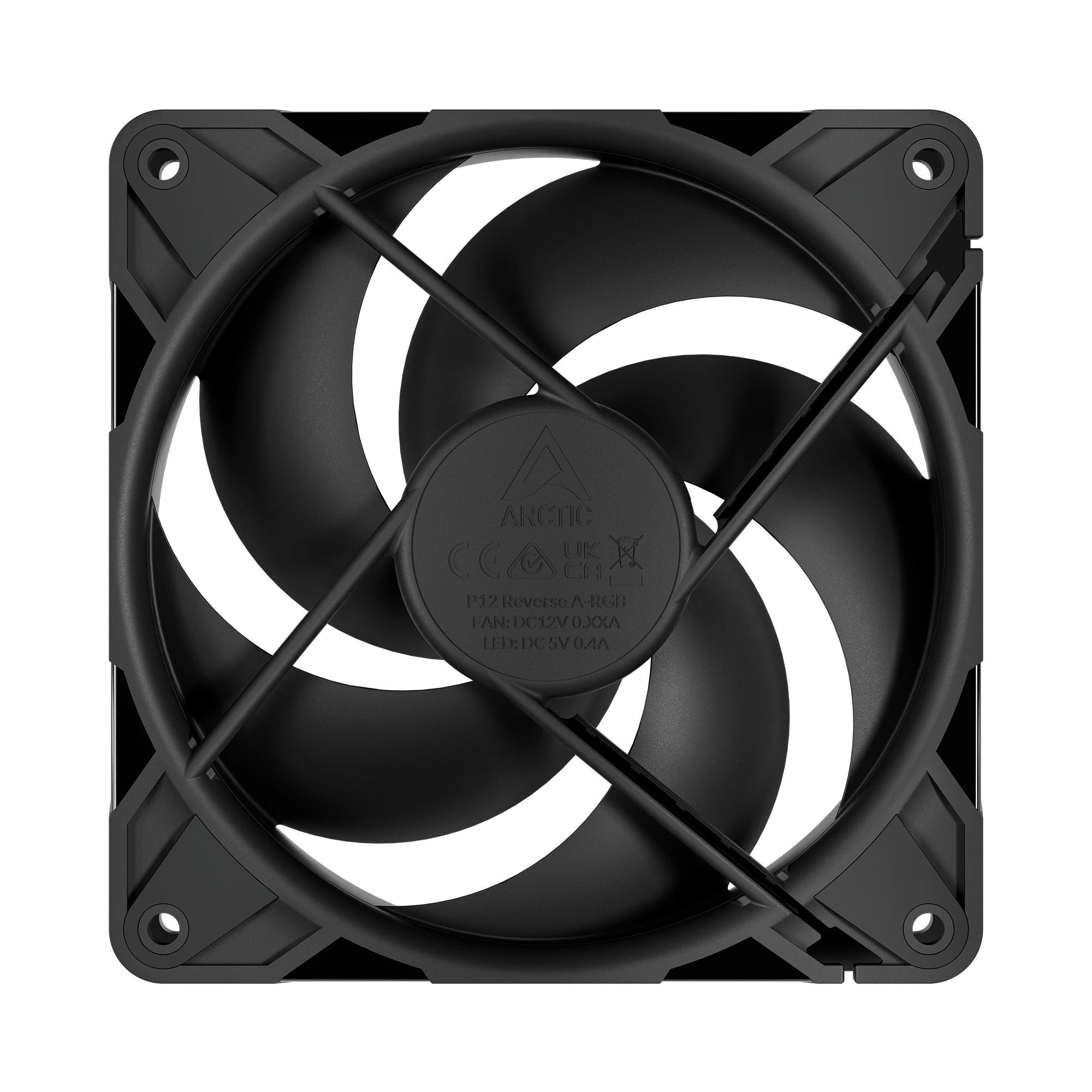 Кулер для корпуса ARCTIC P12 Pro Reverse (Black), ACFAN00331A, 12cm, 500-3000rpm, 4Pin, Fluid Dyn. — 4