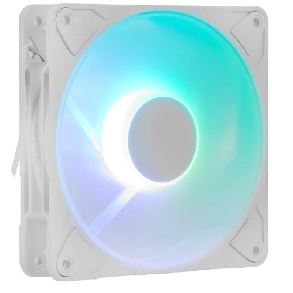 Кулер для корпуса ARCTIC P12 Pro Reverse A-RGB (White), ACFAN00325A, 12cm, 600-3000rpm, 4Pin, Fluid
