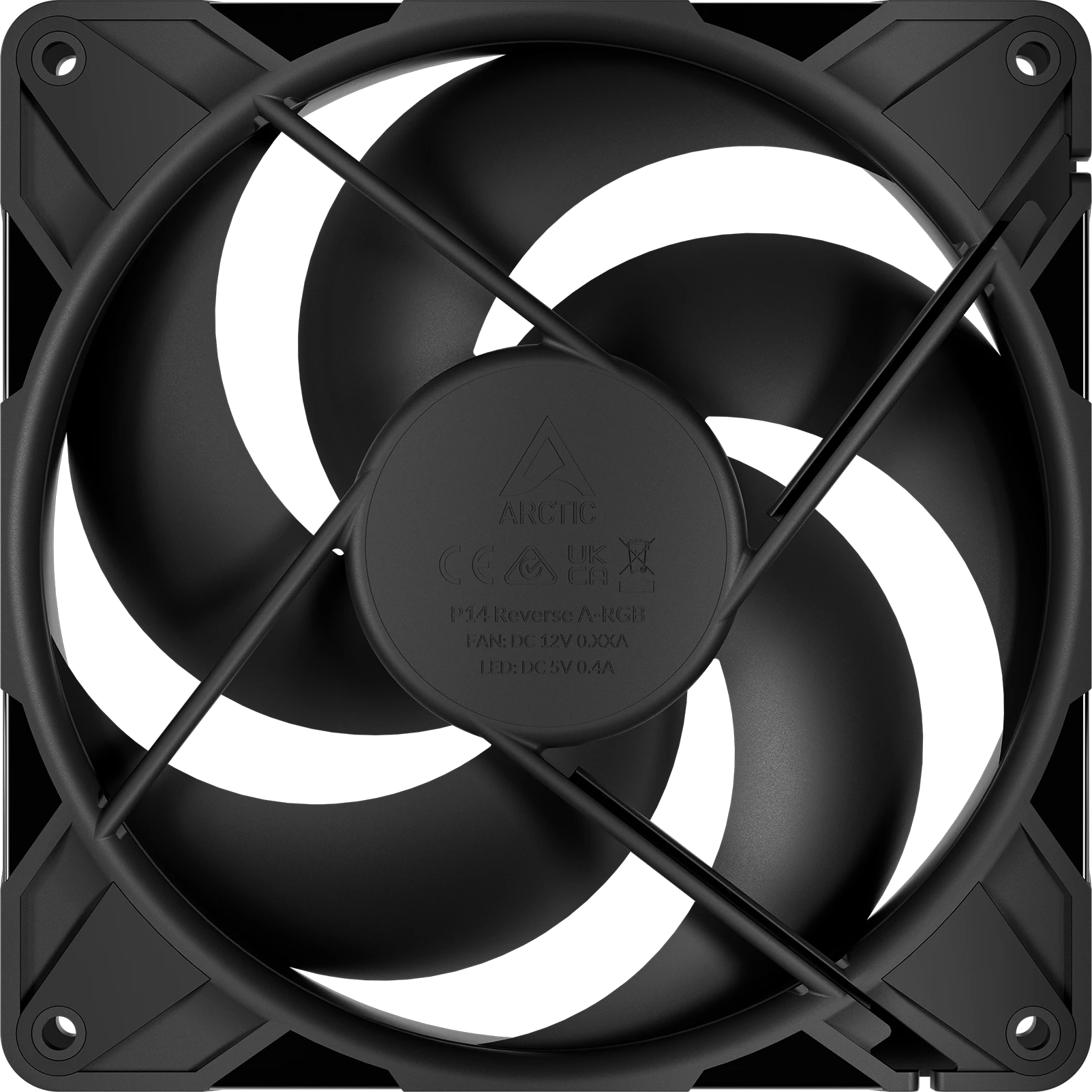 Кулер для корпуса ARCTIC P14 Pro Reverse (Black), ACFAN00329A, 14cm, 400-2500rpm, 4Pin, Fluid Dyn. — 3