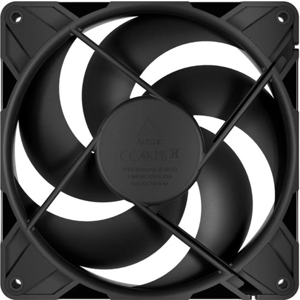 Кулер для корпуса ARCTIC P14 Pro Reverse 3 Pack (Black), ACFAN00330A, 14cm, 400-2500rpm, 4Pin, Fluid — 3