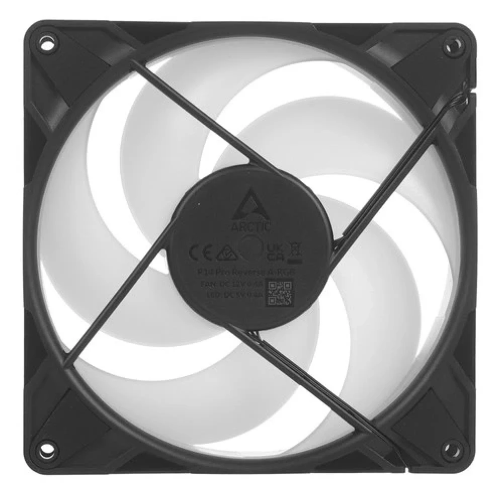 Кулер для корпуса ARCTIC P14 Pro Reverse ARGB (Black), ACFAN00323A, 14cm, 400-2500rpm, 4Pin, Fluid — 3