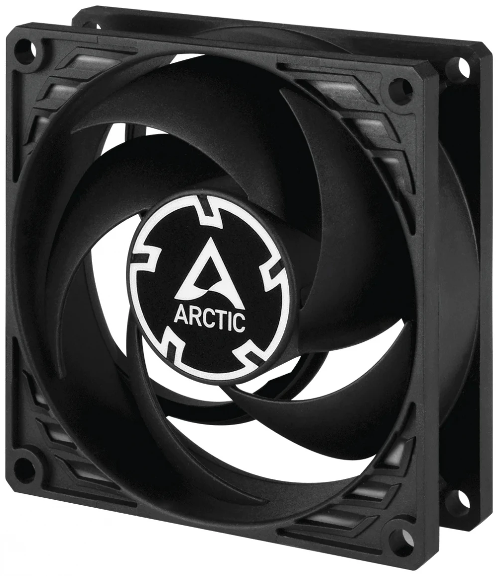 Кулер для корпуса ARCTIC P8 (Black), ACFAN00147A, 8cm, 3000rpm, 3Pin, Fluid Dynamic Bearing