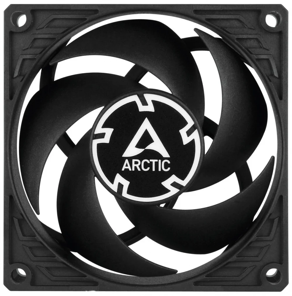 Кулер для корпуса ARCTIC P8 (Black), ACFAN00147A, 8cm, 3000rpm, 3Pin, Fluid Dynamic Bearing — 2