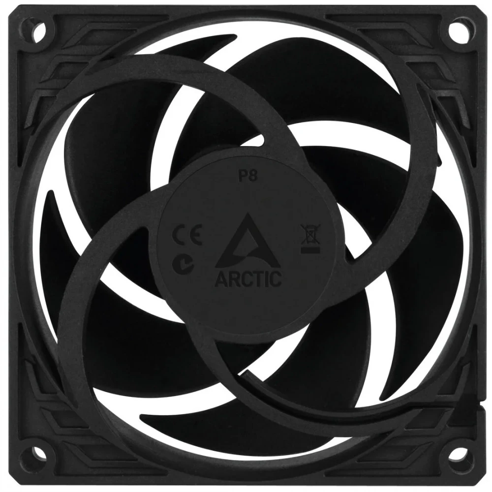 Кулер для корпуса ARCTIC P8 (Black), ACFAN00147A, 8cm, 3000rpm, 3Pin, Fluid Dynamic Bearing — 3