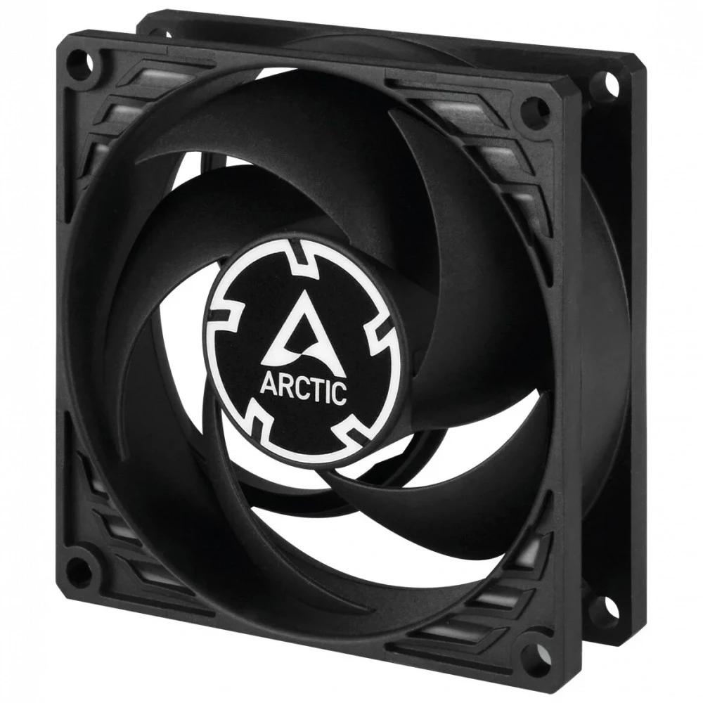 Кулер для корпуса ARCTIC P8 Silent (Black), ACFAN00152A, 8cm, 1600rpm, 3Pin, Fluid Dynamic Bearing