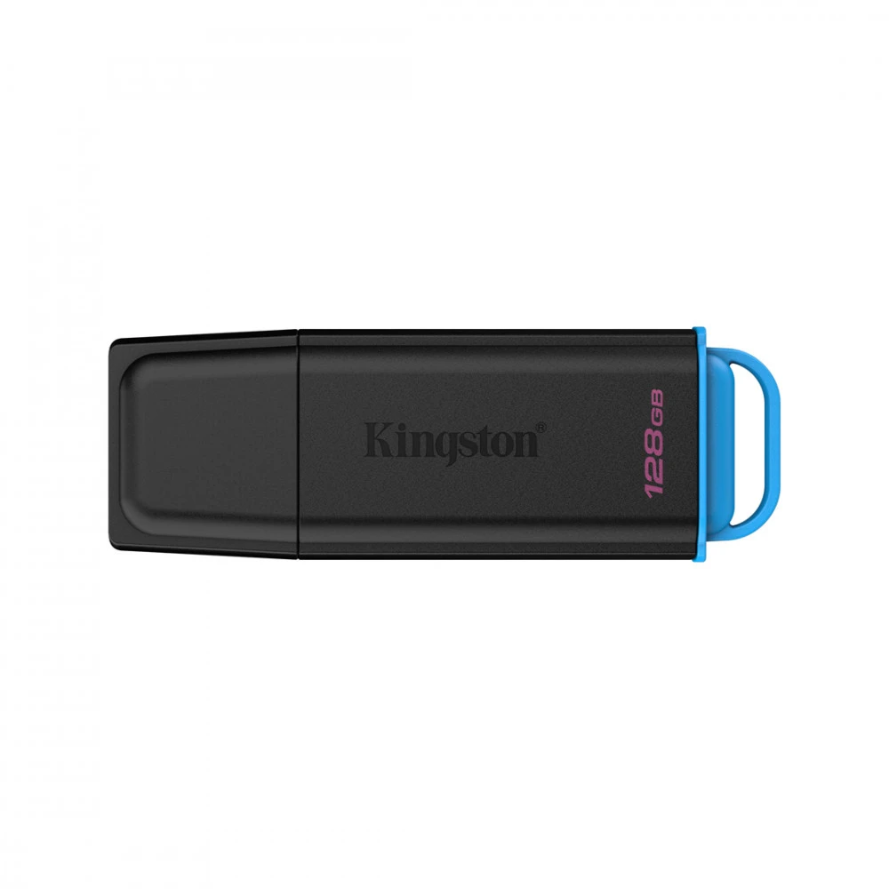 USB-накопитель Kingston DTXG2/128GB 128GB Чёрный/Голубой — 2