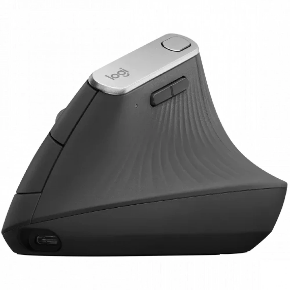 Мышь Logitech MX Vertical, Black-Silver, Wireless, Optical, 4000dpi, BT, USB