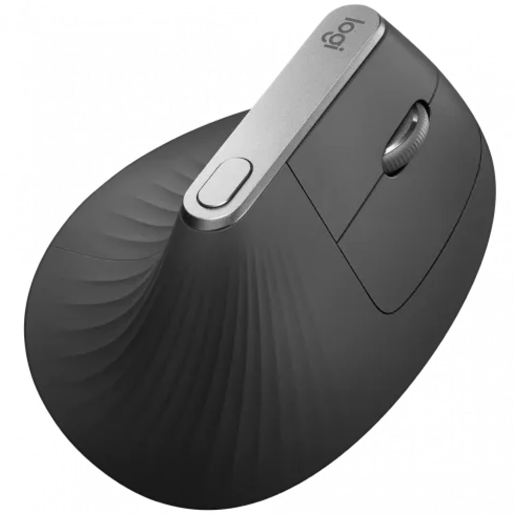 Мышь Logitech MX Vertical, Black-Silver, Wireless, Optical, 4000dpi, BT, USB — 3