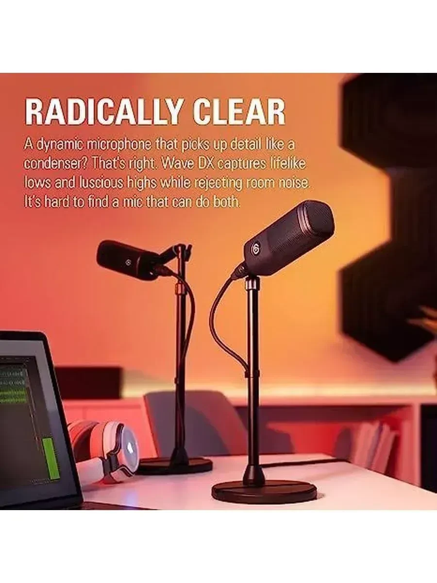 Микрофон Elgato Wave DX, 50-15000 Hz, XLR — 3