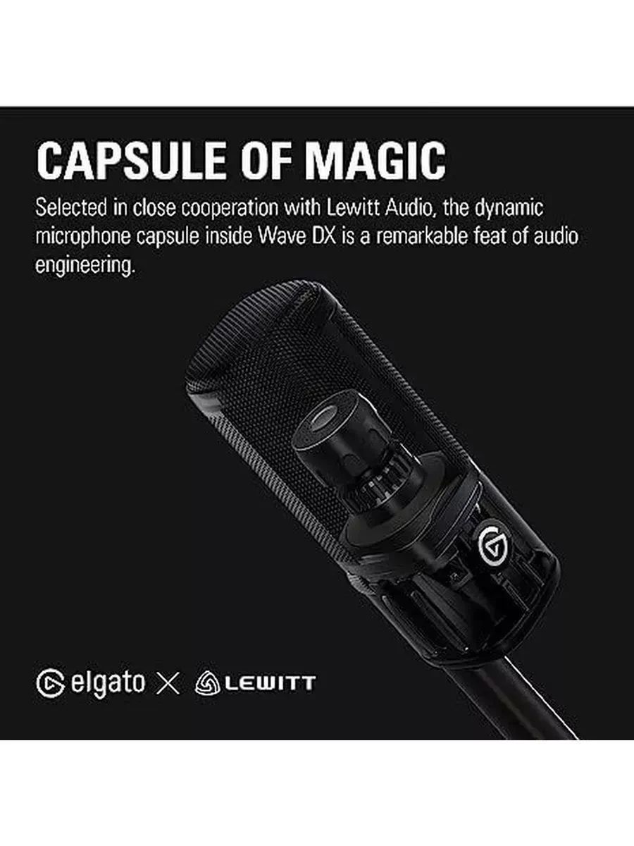 Микрофон Elgato Wave DX, 50-15000 Hz, XLR — 5
