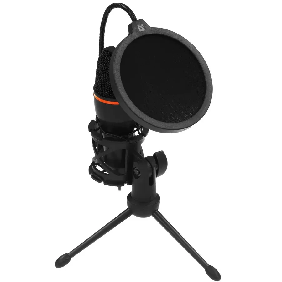 Микрофон Defender Forte GMC 300, 100Hz-10kHz, -120dB/mkb, 2200Om, 1.5m, USB