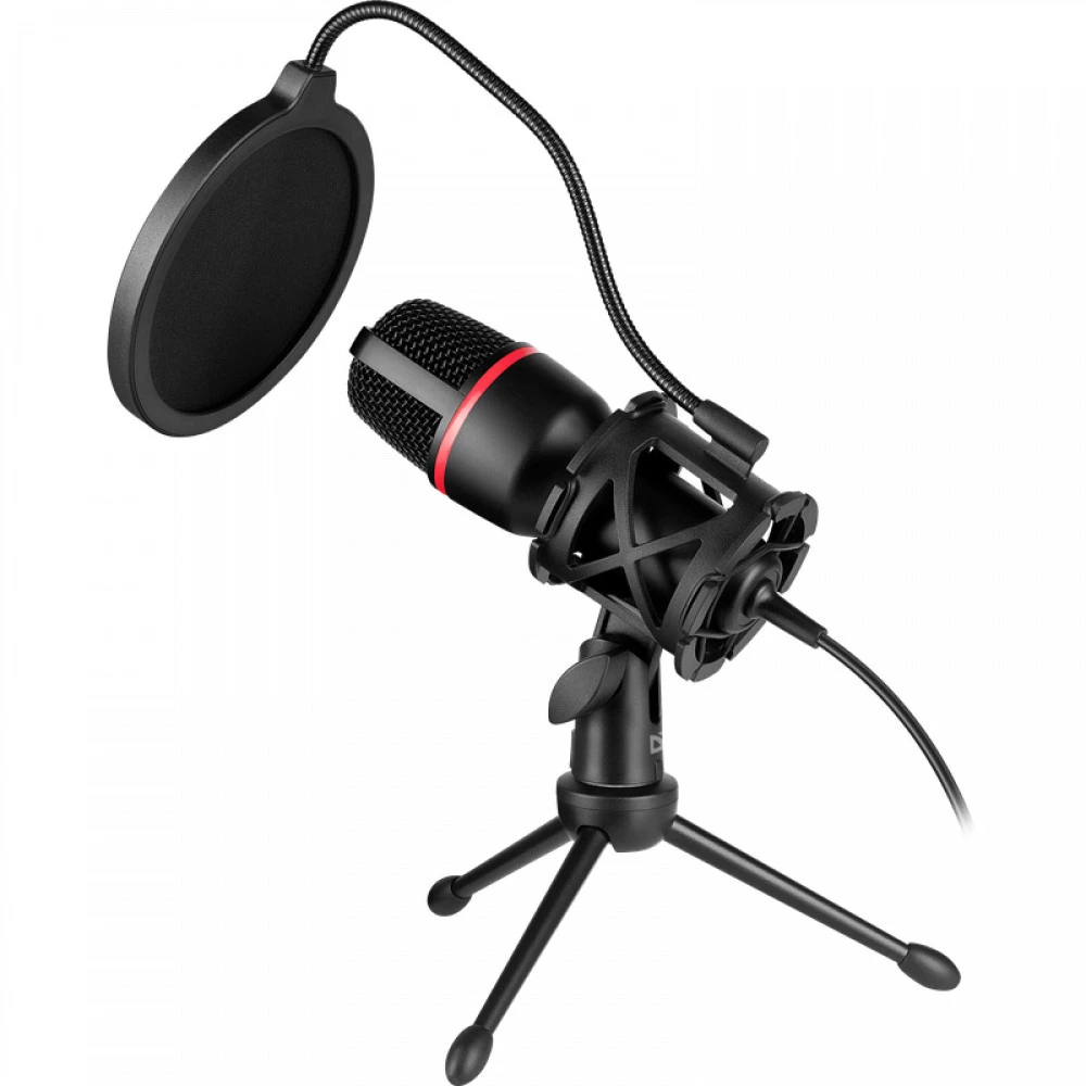 Микрофон Defender Forte GMC 300, 100Hz-10kHz, -120dB/mkb, 2200Om, 1.5m, USB — 4