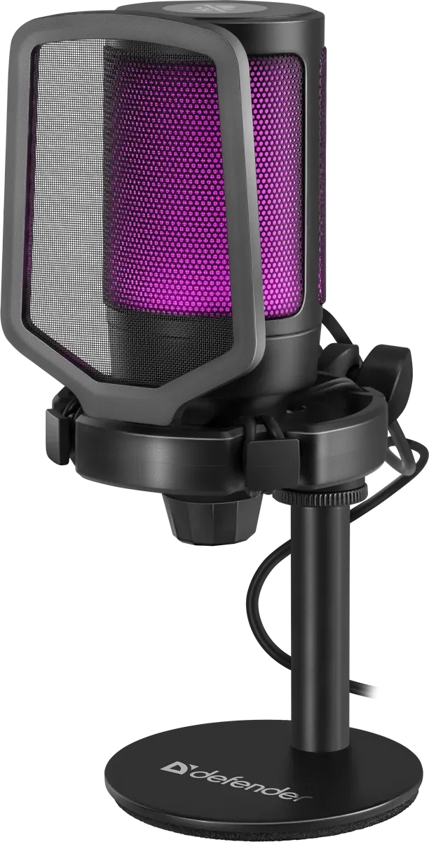 Микрофон Defender Impulse GMC 600, 60Hz-18kHz, 42dB, 2200 Om, USB, Black