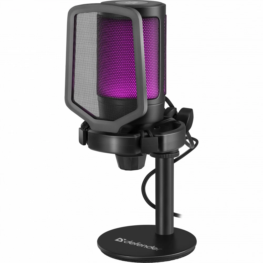 Микрофон Defender Impulse GMC 600, 60Hz-18kHz, 42dB, 2200 Om, USB, Black — 3