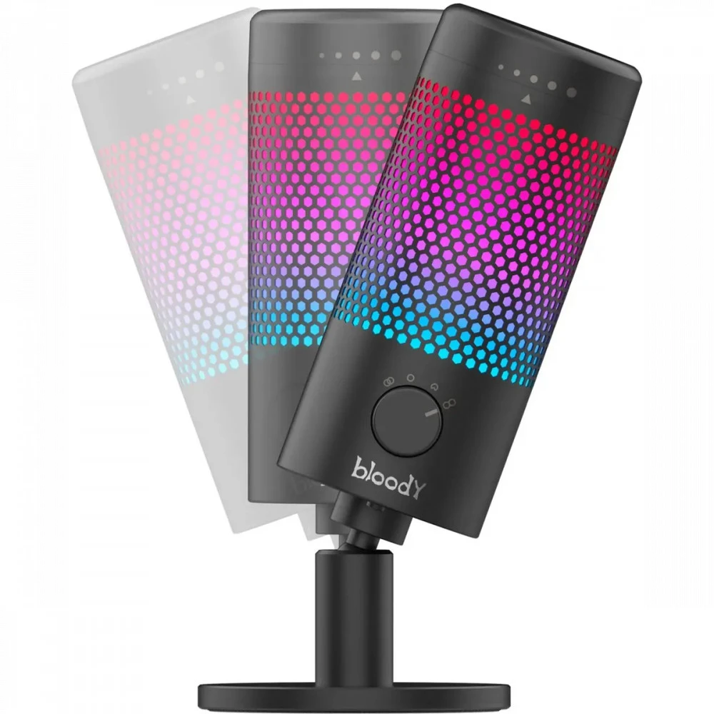 Микрофон A4Tech Bloody GM50 Pro, 20Hz-20kHz, 37dB, USB Type-C, 2.5m, RGB, Black — 3