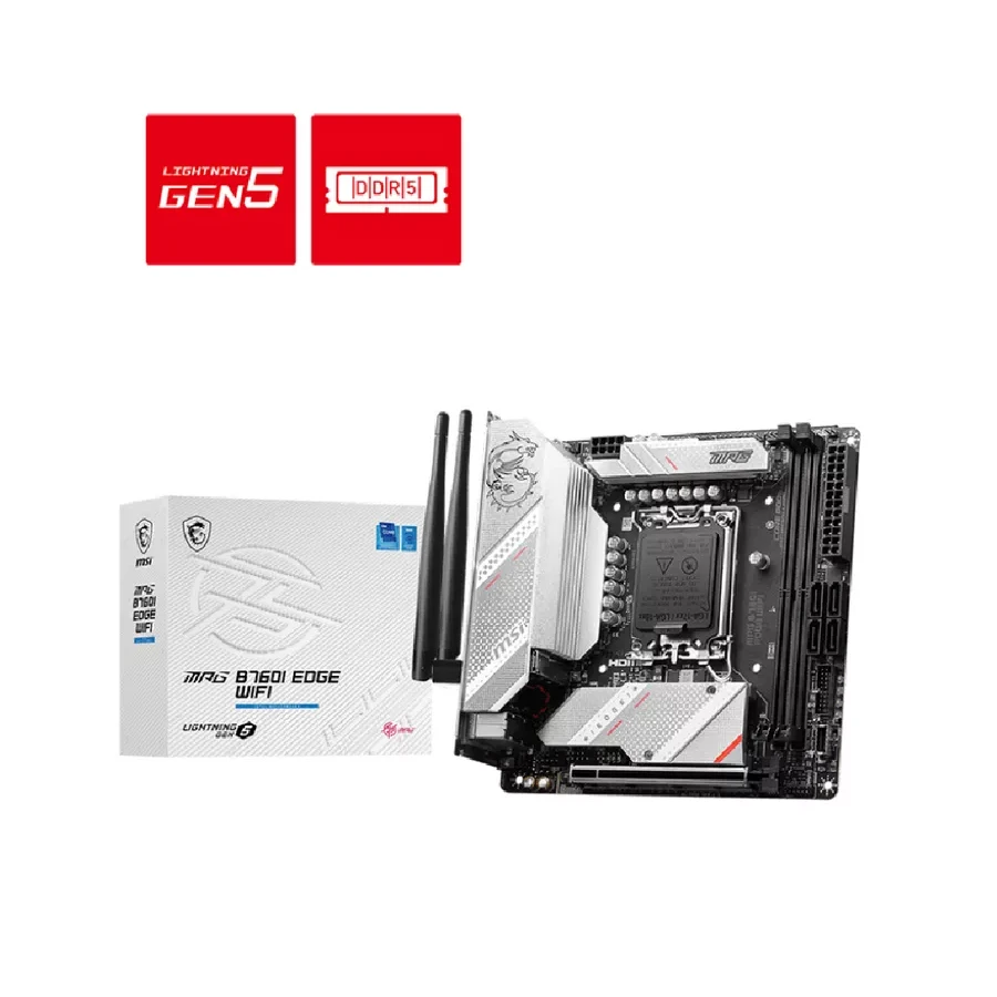Материнская плата MSI MPG B760I EDGE WIFI, LGA1700, DDR5, M-ITX