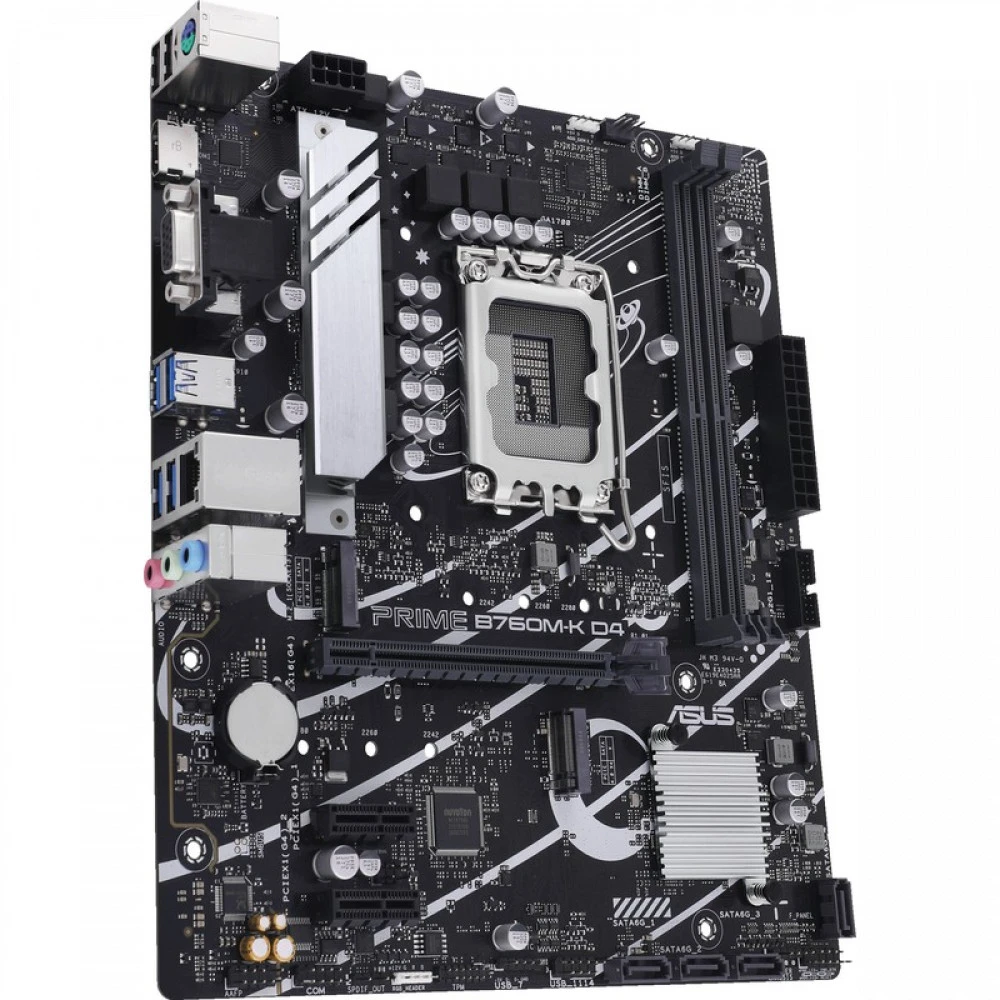 Материнская плата ASUS PRIME B760M-K D4, LGA1700, DDR4, mATX
