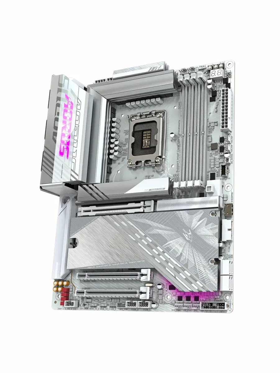 Материнская плата Gigabyte Z890 A ELITE X ICE 1.1, 1851, DDR5, Wi-Fi 7