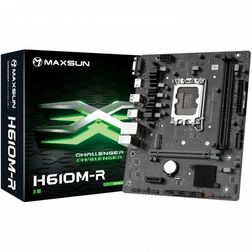 Материнская плата MaxSun Challenger H610M-R, LGA1700, DDR4, mATX — 5