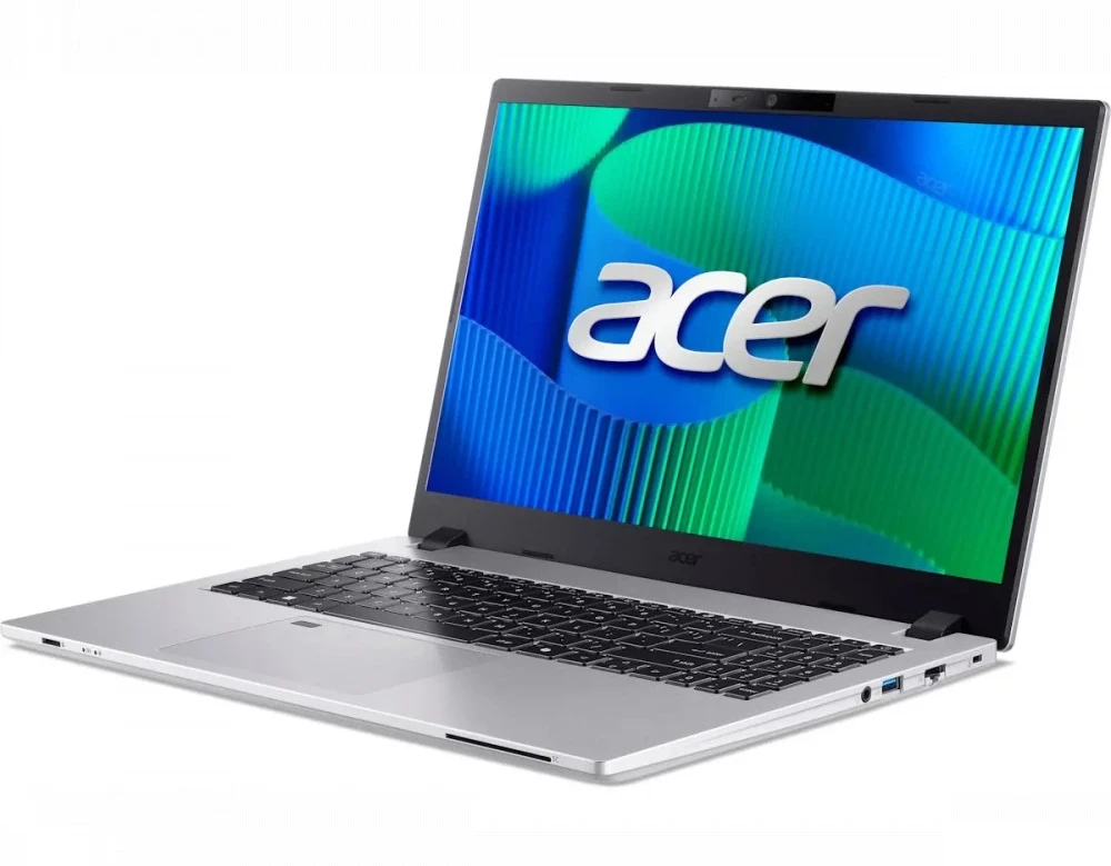 Ноутбук Acer/ TravelMate P215/ TMP215-55/ FHD Acer ComfyView LED LCD/ Intel Core- i5-1334U / UMA/ DDR5 Memory/ PCIe NVMe SSD/ INTEL 2x2 AX+BT/ Silver/ Без ОС, Intel Core i5-1334U, 16 ГБ, 512 ГБ, 15.6"