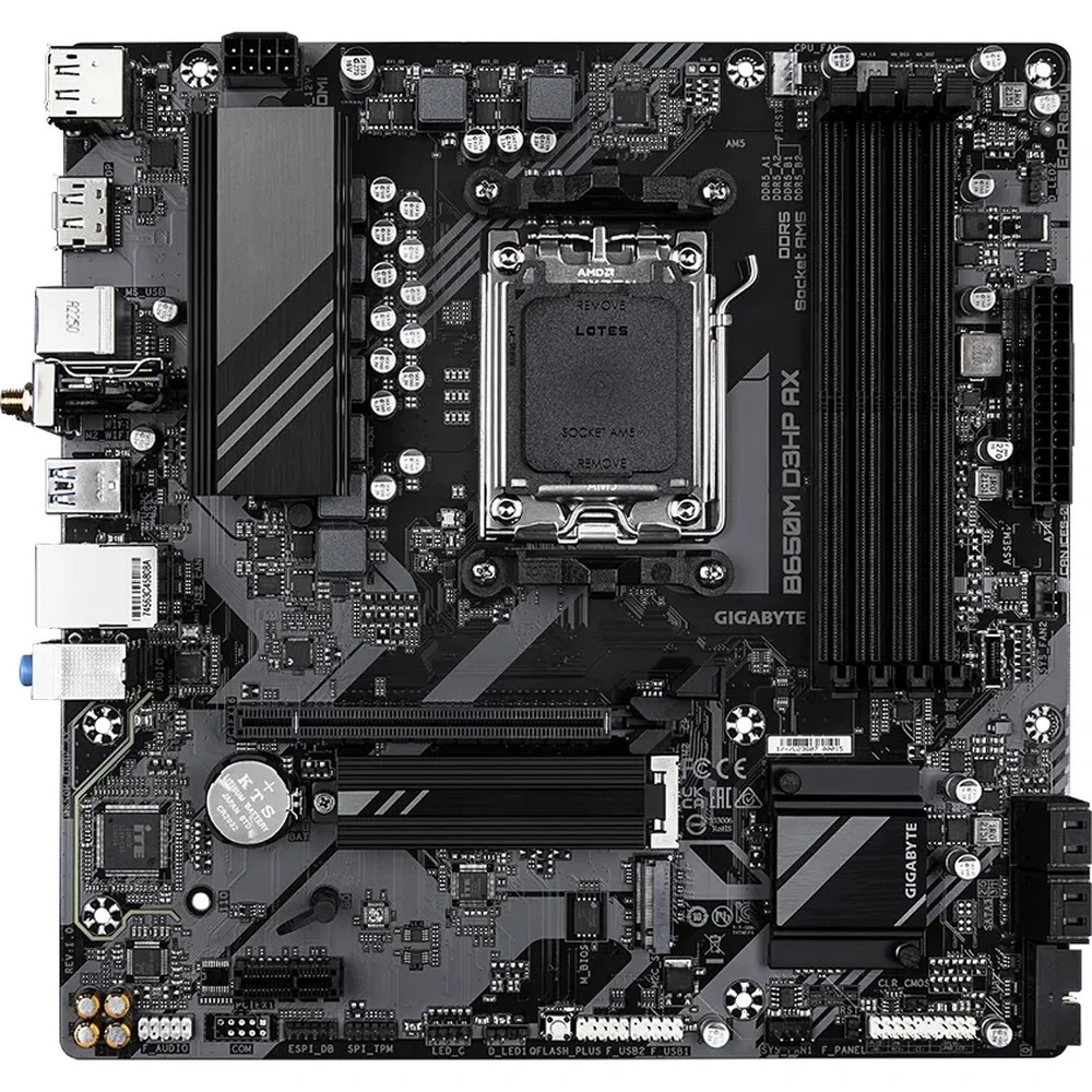 Материнская плата GIGABYTE B650M D3HP AX, AM5, DDR5, mATX — 2