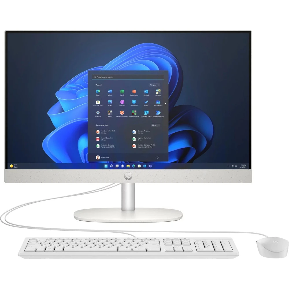 Моноблок HP ProOne 240 G10 AiO BU-i3-N300 IDS / 23.8 inch AG FHD UWVA IPS 250 / 16GB DDR4 / 512GB M.2 SSD Value / W11 Pro / 1yw / HP 3 year Next Business Day Onsite Desktop Only Hardware SupportWarranty Extension / 125 White Cellulose Fiber Packagingkbd / 125White — 2