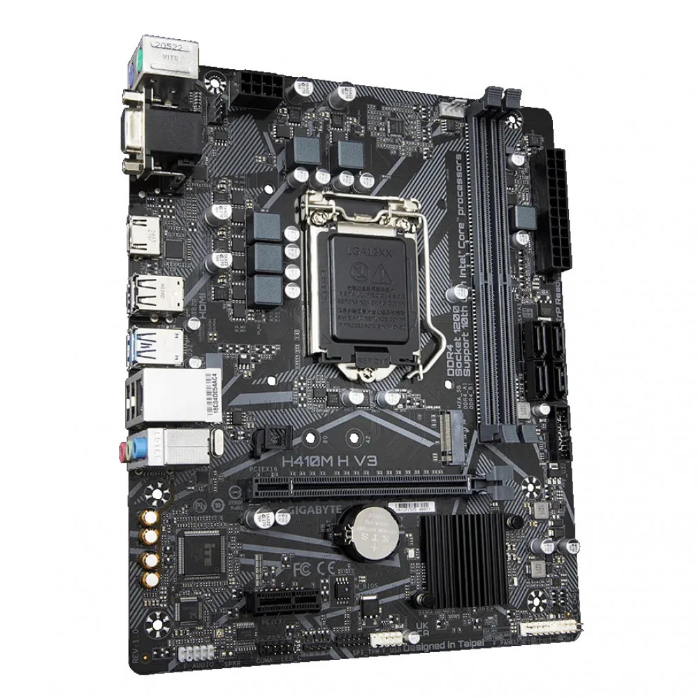 Материнская плата GIGABYTE H410M-H V2, LGA1200, DDR4, mATX — 2