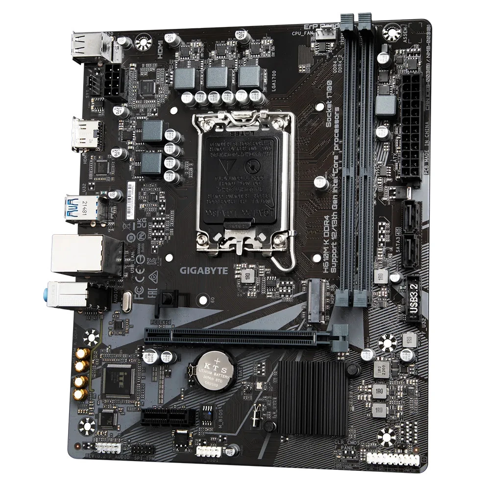 Материнская плата GIGABYTE H610M K DDR4, LGA1700, DDR4, mATX — 3