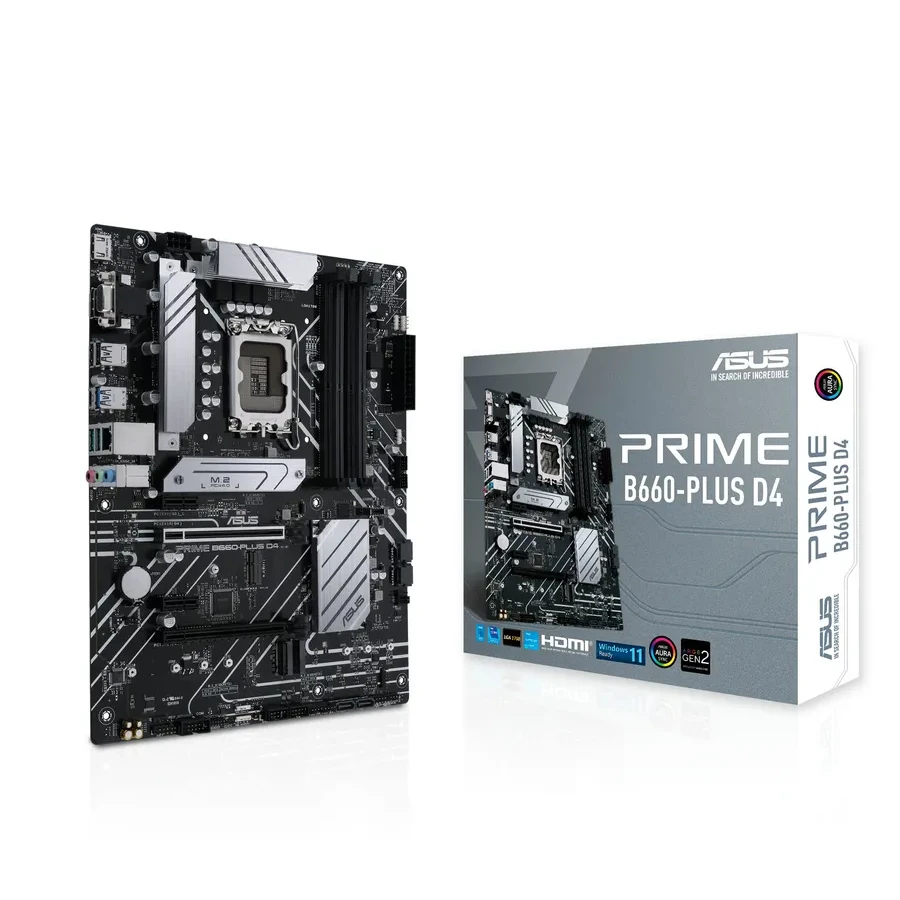 Материнская плата ASUS PRIME B660-PLUS D4, LGA1700, DDR4, ATX