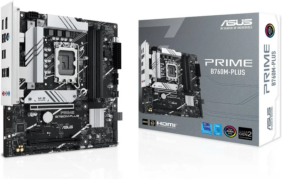 Материнская плата ASUS PRIME B760M-PLUS, LGA1700, DDR5, mATX