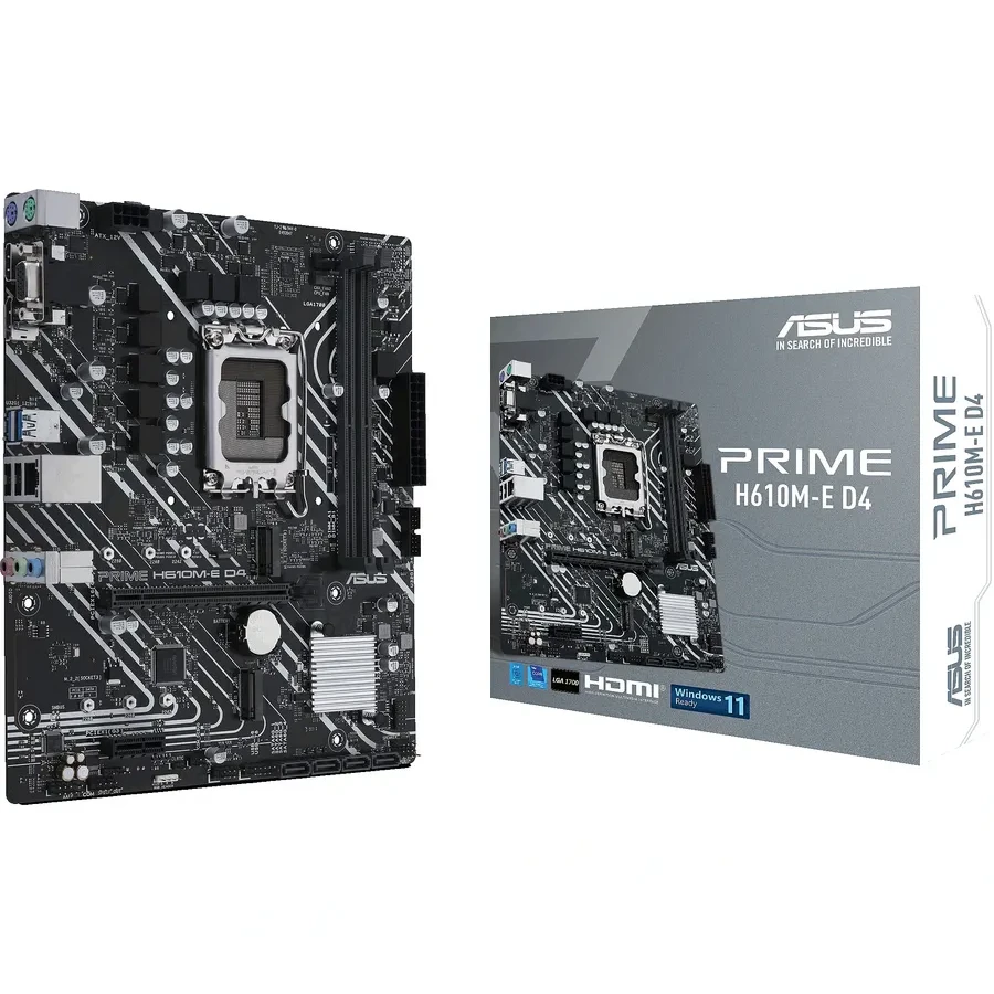 Материнская плата ASUS PRIME H610M-E D4-CSM, LGA1700, DDR4, mATX