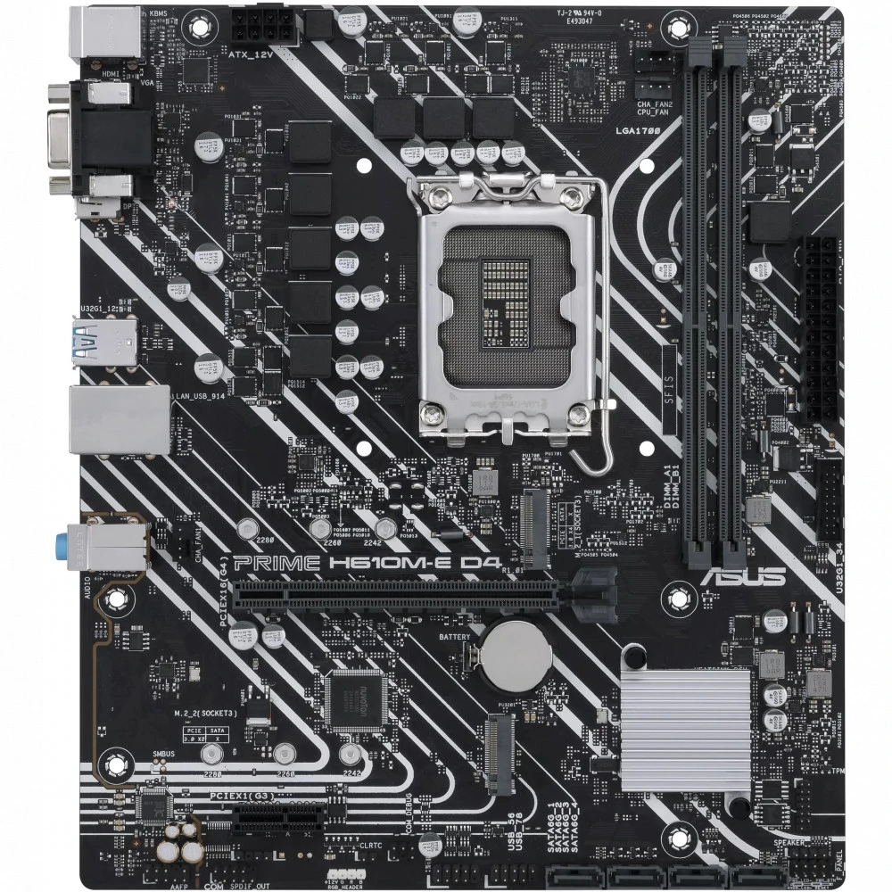 Материнская плата ASUS PRIME H610M-E D4-CSM, LGA1700, DDR4, mATX — 4
