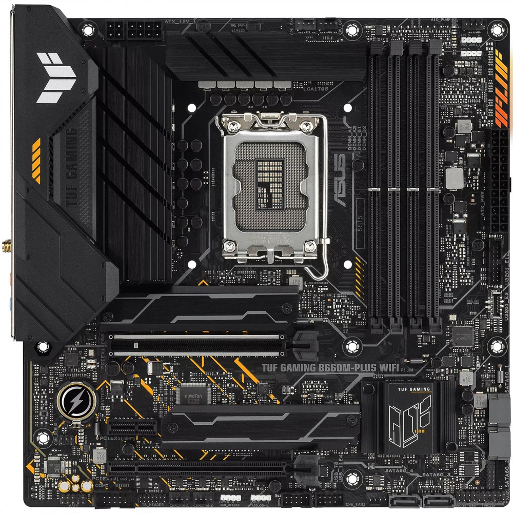 Материнская плата ASUS TUF GAMING B660M-PLUS WIFI, LGA1700, DDR5, mATX — 2