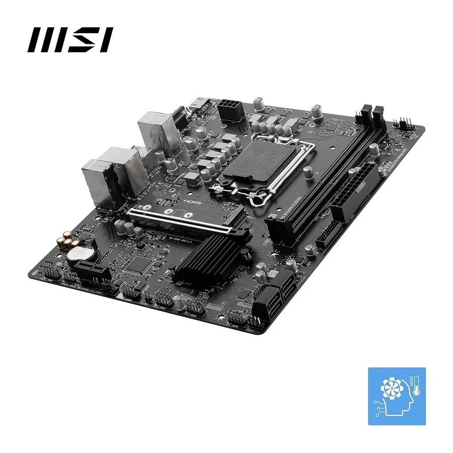 Материнская плата MSI PRO B760M-E DDR4, LGA1700, DDR4, mATX — 2