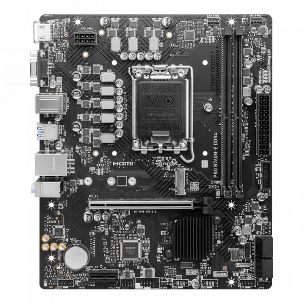 Материнская плата MSI PRO B760M-E DDR4, LGA1700, DDR4, mATX — 3